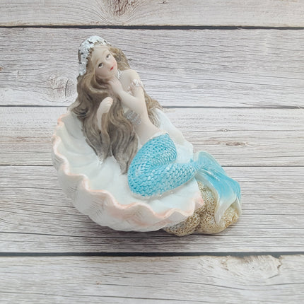 Mermaid Figurine, Mermaid Decor, Coastal Decorative Accent, Mermaid Collectibles, Mermaid Lover, Mermaid Gift - Pink Horse Florida