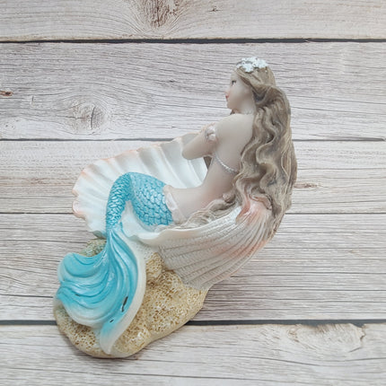 Mermaid Figurine, Mermaid Decor, Coastal Decorative Accent, Mermaid Collectibles, Mermaid Lover, Mermaid Gift - Pink Horse Florida