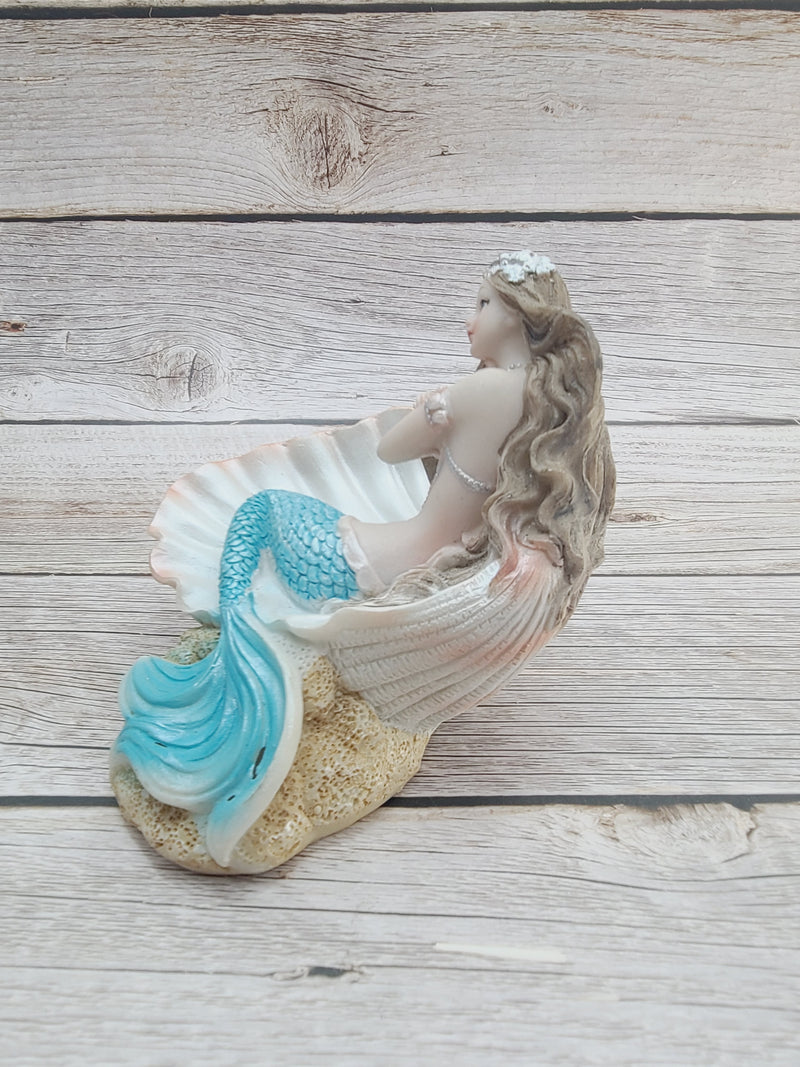 Mermaid Figurine, Mermaid Decor, Coastal Decorative Accent, Mermaid Collectibles, Mermaid Lover, Mermaid Gift - Pink Horse Florida