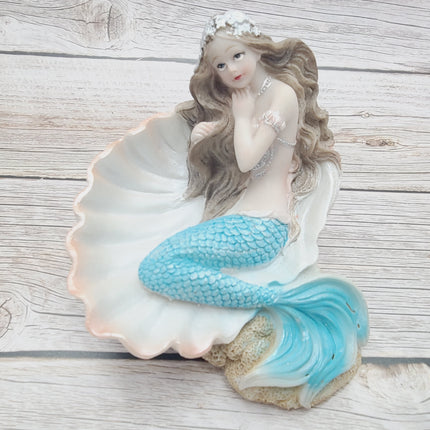 Mermaid Figurine, Mermaid Decor, Coastal Decorative Accent, Mermaid Collectibles, Mermaid Lover, Mermaid Gift - Pink Horse Florida