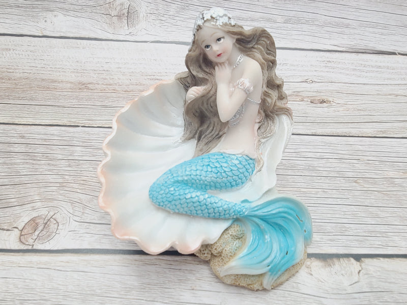 Mermaid Figurine, Mermaid Decor, Coastal Decorative Accent, Mermaid Collectibles, Mermaid Lover, Mermaid Gift - Pink Horse Florida