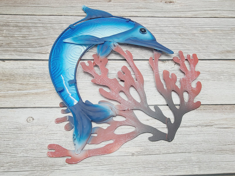 Dolphin Wall Art, Dolphin Wall Decor, Nautical Decor, Dolphin Gift, Dolphin Wall Accents, Dolphin Wall Sculpture - Pink Horse Florida