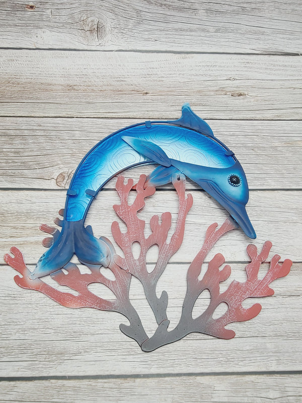 Dolphin Wall Art, Dolphin Wall Decor, Nautical Decor, Dolphin Gift, Dolphin Wall Accents, Dolphin Wall Sculpture - Pink Horse Florida