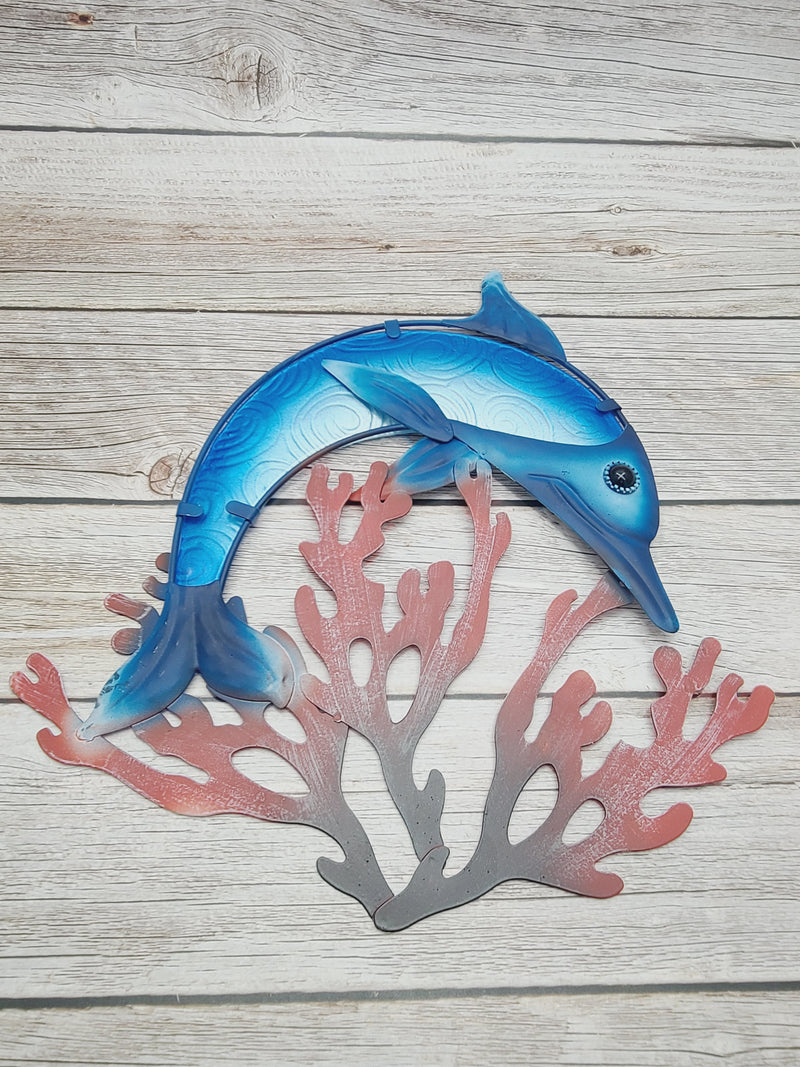 Dolphin Wall Art, Dolphin Wall Decor, Nautical Decor, Dolphin Gift, Dolphin Wall Accents, Dolphin Wall Sculpture - Pink Horse Florida