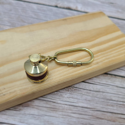Lantern Keychain, Lantern Keyring, Vintage Reproduction Keychain, Brass Keychain, Nautical Keychain - Pink Horse Florida