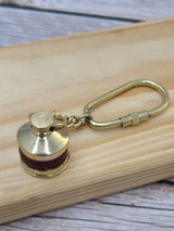 Lantern Keychain, Lantern Keyring, Vintage Reproduction Keychain, Brass Keychain, Nautical Keychain - Pink Horse Florida