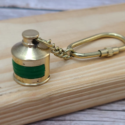Lantern Keychain, Lantern Keyring, Vintage Reproduction Keychain, Brass Keychain, Nautical Keychain - Pink Horse Florida