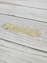 Boat Galley Sign, Galley Sign, Brass Galley Sign, Nautical Decor - Pink Horse Florida