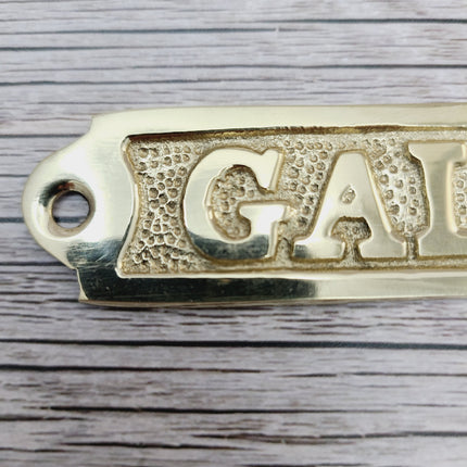 Boat Galley Sign, Galley Sign, Brass Galley Sign, Nautical Decor - Pink Horse Florida