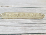 Boat Galley Sign, Galley Sign, Brass Galley Sign, Nautical Decor - Pink Horse Florida