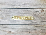 Entrance Sign, Entrance Signage, Brass Entrance Sign, Nautical Decor - Pink Horse Florida