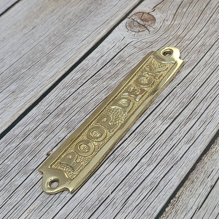 Poop Deck Sign, Wall Sign, Funny Bathroom or Nursery Decor, Nautical Decor - Pink Horse Florida