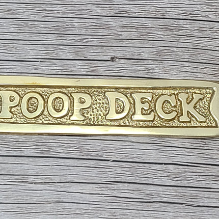 Poop Deck Sign, Wall Sign, Funny Bathroom or Nursery Decor, Nautical Decor - Pink Horse Florida