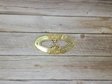 Poop Deck Sign, Wall Sign, Brass Poop Deck Sign, Nursery Decor, Nautical Decor - Pink Horse Florida