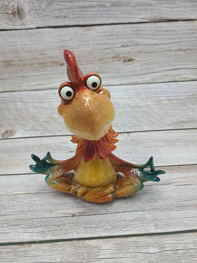 Bobblehead Rooster, Rooster Figurine, Funny Animal Figurine, Farm Figurine, Farm Decor, Farmhouse - Pink Horse Florida