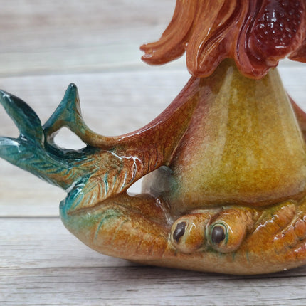 Bobblehead Rooster, Rooster Figurine, Funny Animal Figurine, Farm Figurine, Farm Decor, Farmhouse - Pink Horse Florida