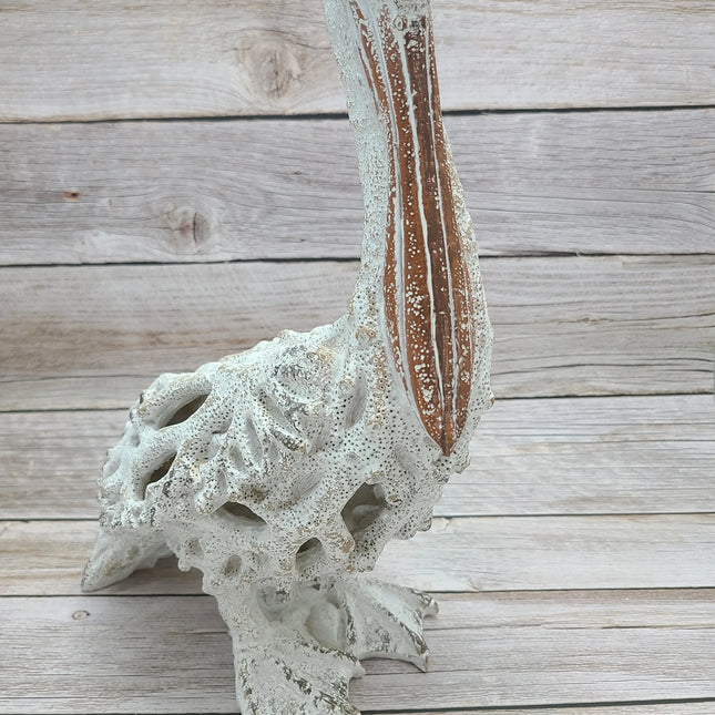 Pelican Figurine, Coral Pelican, Pelican Decor, Pelican Gift, Pelican Statue, Beach Decor, Coral - Pink Horse Florida