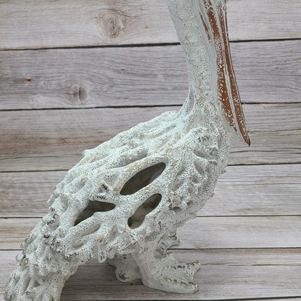 Pelican Figurine, Coral Pelican, Pelican Decor, Pelican Gift, Pelican Statue, Beach Decor, Coral - Pink Horse Florida