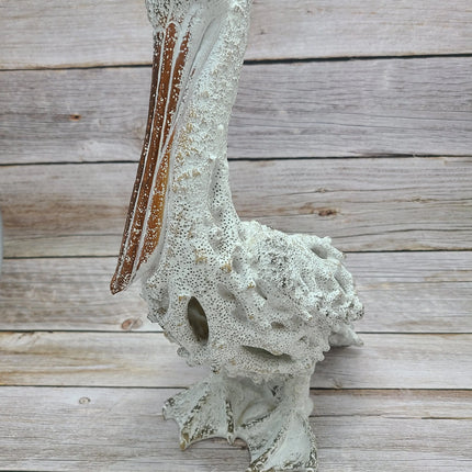 Pelican Figurine, Coral Pelican, Pelican Decor, Pelican Gift, Pelican Statue, Beach Decor, Coral - Pink Horse Florida