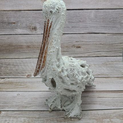 Pelican Figurine, Coral Pelican, Pelican Decor, Pelican Gift, Pelican Statue, Beach Decor, Coral - Pink Horse Florida