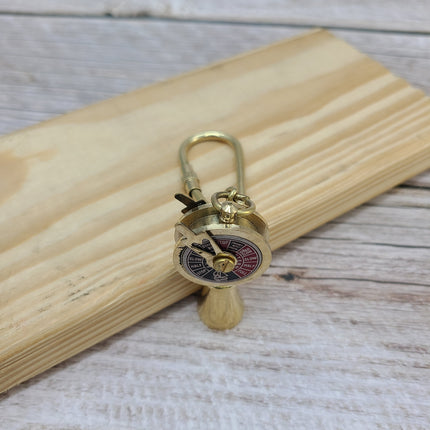 Telegraph Keychain, Brass Telegraph Keychain, Titanic Telegraph Keychain - Pink Horse Florida