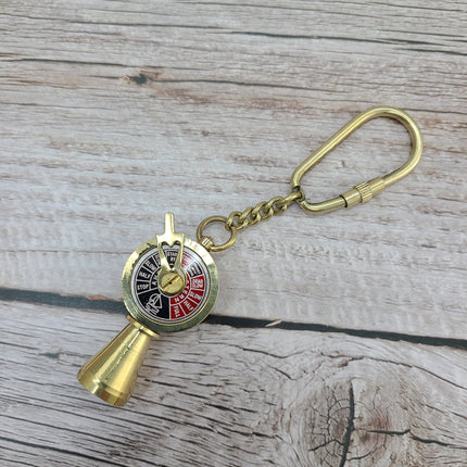 Telegraph Keychain, Brass Telegraph Keychain, Titanic Telegraph Keychain - Pink Horse Florida