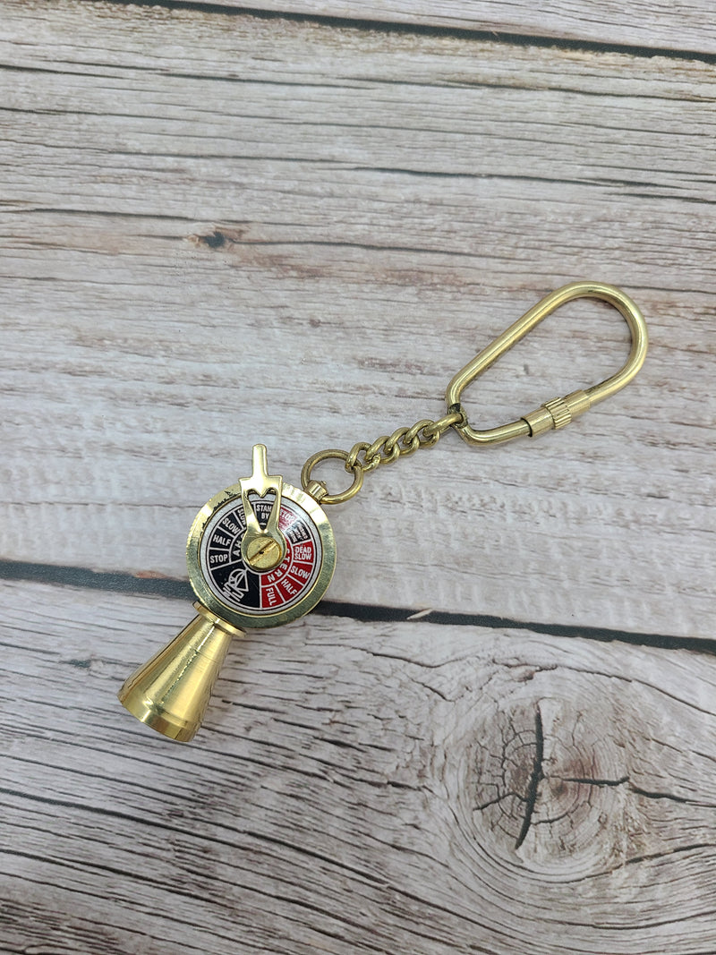 Telegraph Keychain, Brass Telegraph Keychain, Titanic Telegraph Keychain - Pink Horse Florida