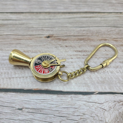Telegraph Keychain, Brass Telegraph Keychain, Titanic Telegraph Keychain - Pink Horse Florida
