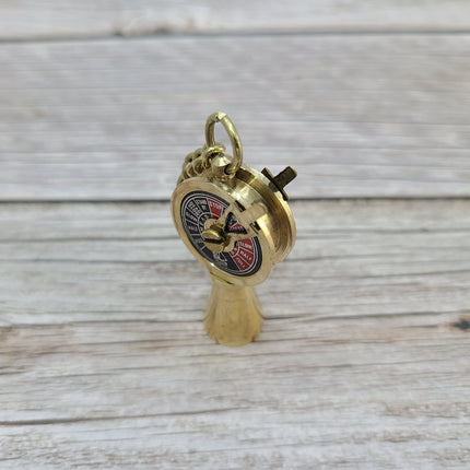 Telegraph Keychain, Brass Telegraph Keychain, Titanic Telegraph Keychain - Pink Horse Florida