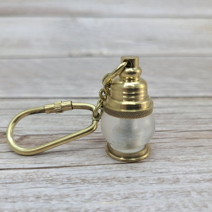 Lantern Keychain, Lantern Keyring, FREE SHIPPING, Vintage Reproduction Keychain, Brass Keychain, Nautical Keychain - Pink Horse Florida