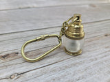 Lantern Keychain, Lantern Keyring, FREE SHIPPING, Vintage Reproduction Keychain, Brass Keychain, Nautical Keychain - Pink Horse Florida