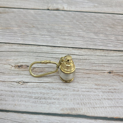 Lantern Keychain, Lantern Keyring, FREE SHIPPING, Vintage Reproduction Keychain, Brass Keychain, Nautical Keychain - Pink Horse Florida