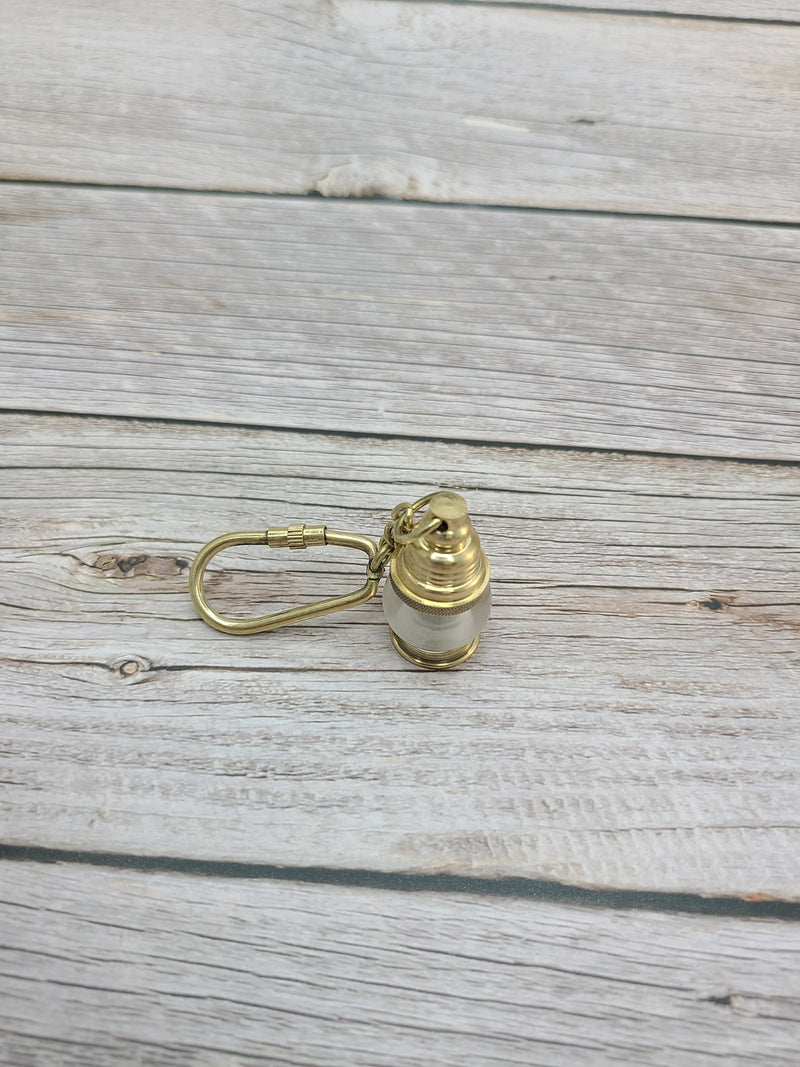 Lantern Keychain, Lantern Keyring, FREE SHIPPING, Vintage Reproduction Keychain, Brass Keychain, Nautical Keychain - Pink Horse Florida