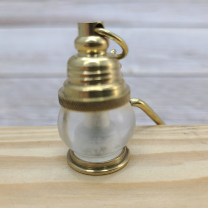 Lantern Keychain, Lantern Keyring, FREE SHIPPING, Vintage Reproduction Keychain, Brass Keychain, Nautical Keychain - Pink Horse Florida