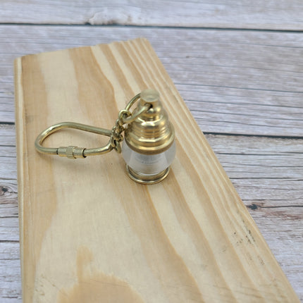 Lantern Keychain, Lantern Keyring, FREE SHIPPING, Vintage Reproduction Keychain, Brass Keychain, Nautical Keychain - Pink Horse Florida