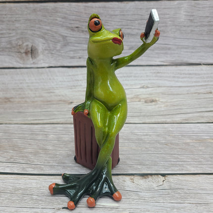 Funny Frog Figurine, On Sale Frog Figurine, Funny Pen Holder, Funny Figurine, Funny Office Decor - Pink Horse Florida