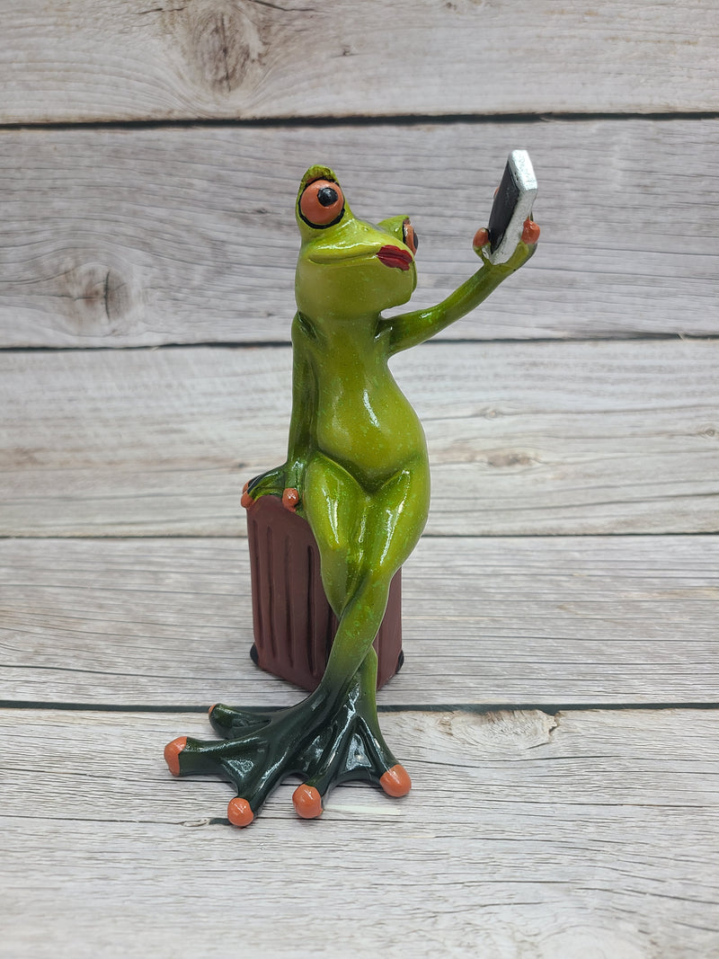 Funny Frog Figurine, On Sale Frog Figurine, Funny Pen Holder, Funny Figurine, Funny Office Decor - Pink Horse Florida