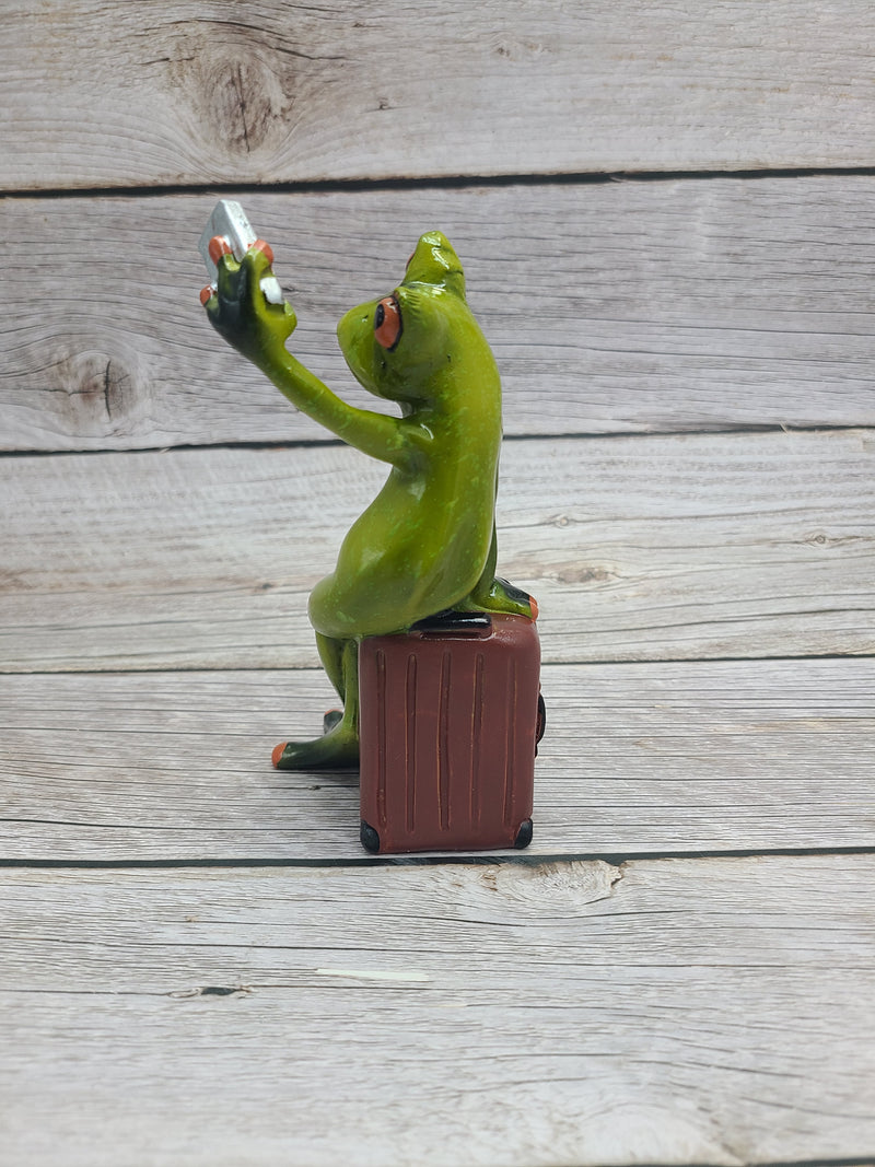 Funny Frog Figurine, On Sale Frog Figurine, Funny Pen Holder, Funny Figurine, Funny Office Decor - Pink Horse Florida