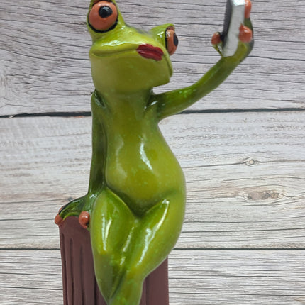 Funny Frog Figurine, On Sale Frog Figurine, Funny Pen Holder, Funny Figurine, Funny Office Decor - Pink Horse Florida