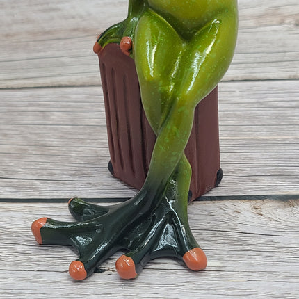 Funny Frog Figurine, On Sale Frog Figurine, Funny Pen Holder, Funny Figurine, Funny Office Decor - Pink Horse Florida