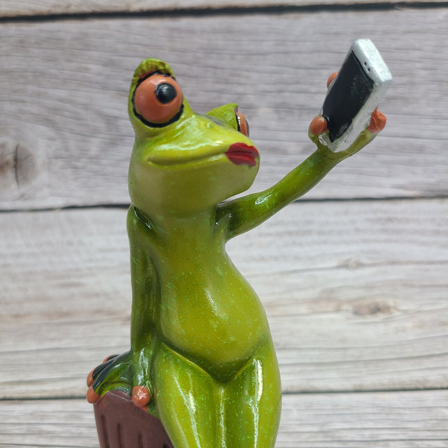 Funny Frog Figurine, On Sale Frog Figurine, Funny Pen Holder, Funny Figurine, Funny Office Decor - Pink Horse Florida