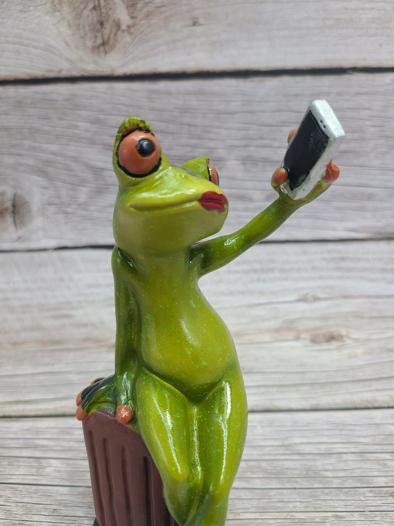 Funny Frog Figurine, On Sale Frog Figurine, Funny Pen Holder, Funny Figurine, Funny Office Decor - Pink Horse Florida