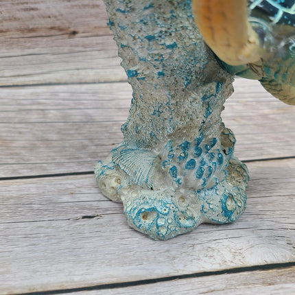 Turtle Figurine, Sea Turtle Figurine, Triple Turtle Figurine, Turtle Decor, Sea Turtle Decor, Beach - Pink Horse Florida