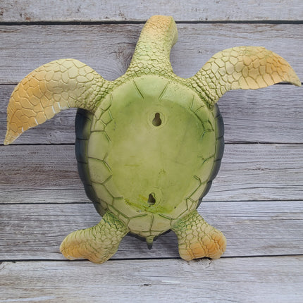 Turtle Figurine, Sea Turtle Figurine, Big Geen Sea Turtle Decor, Turtle Paper Holder, Turtle Decor, Sea - Pink Horse Florida