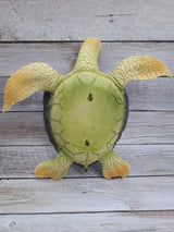 Turtle Figurine, Sea Turtle Figurine, Big Geen Sea Turtle Decor, Turtle Paper Holder, Turtle Decor, Sea - Pink Horse Florida