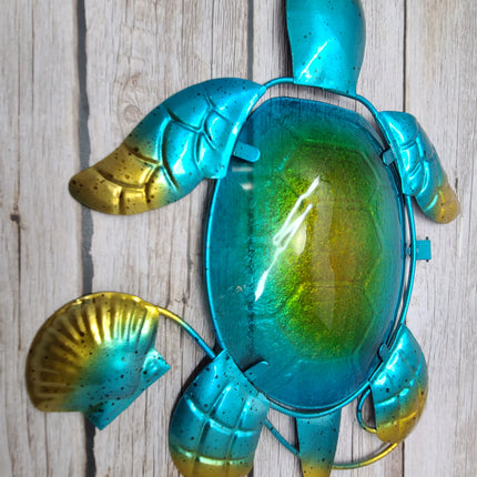 Metal Wall Art SET OF THREE, Sea Turtle Wall Art, Fish Wall Art, Crab Wall Art, Metal Wall Art - Pink Horse Florida