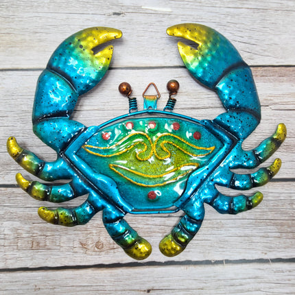 Metal Wall Art SET OF THREE, Sea Turtle Wall Art, Fish Wall Art, Crab Wall Art, Metal Wall Art - Pink Horse Florida