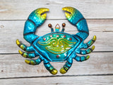 Metal Wall Art SET OF THREE, Sea Turtle Wall Art, Fish Wall Art, Crab Wall Art, Metal Wall Art - Pink Horse Florida