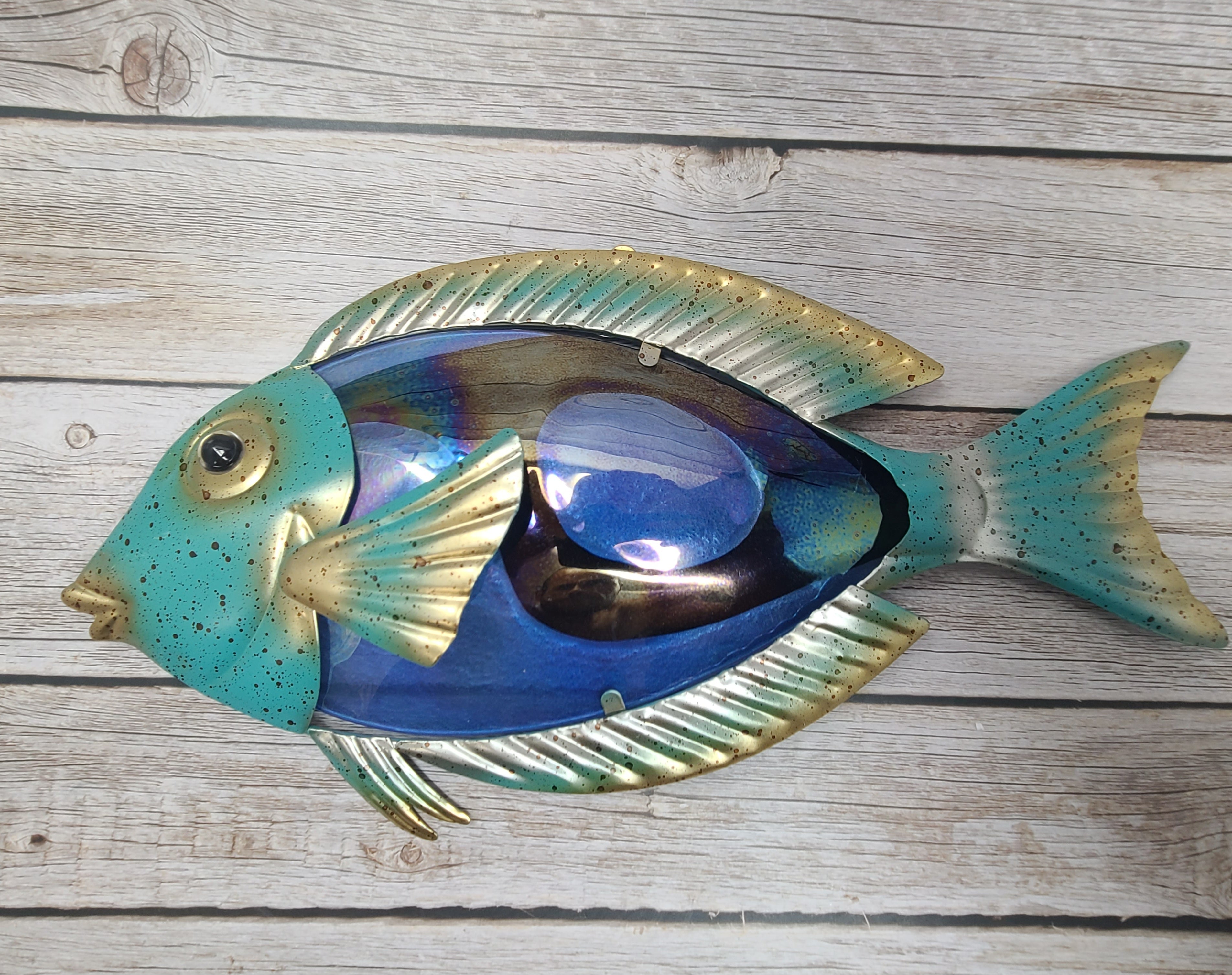 Eva36d Fish Wrought Iron Fish Wall Art at Claire Fahey blog