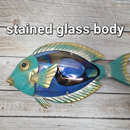 Fish Wall Art, Fish Wall Decor, Dory Fish Outdoor Wall Decor, Fish Gifts, Iron Fish Wall Art - Pink Horse Florida